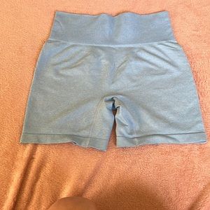 light blue biker shorts